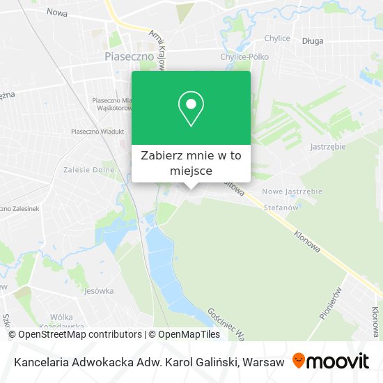 Mapa Kancelaria Adwokacka Adw. Karol Galiński