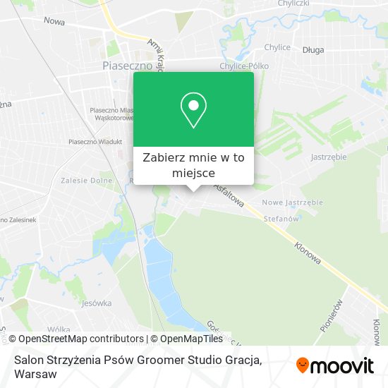 Mapa Salon Strzyżenia Psów Groomer Studio Gracja