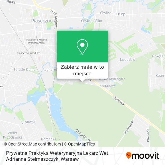 Mapa Prywatna Praktyka Weterynaryjna Lekarz Wet. Adrianna Stelmaszczyk