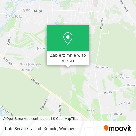 Mapa Kubi Service - Jakub Kubicki