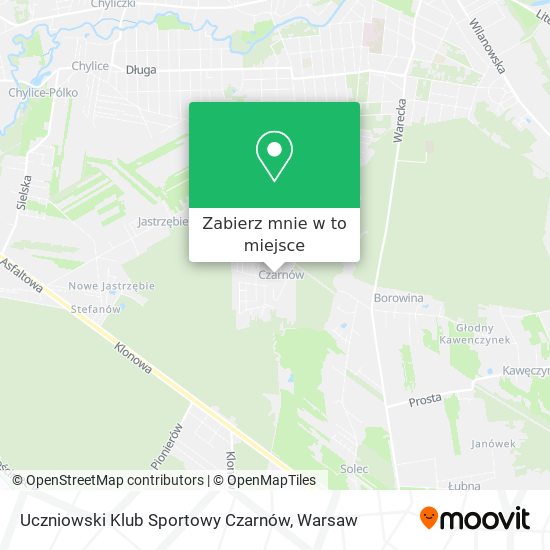 Mapa Uczniowski Klub Sportowy Czarnów