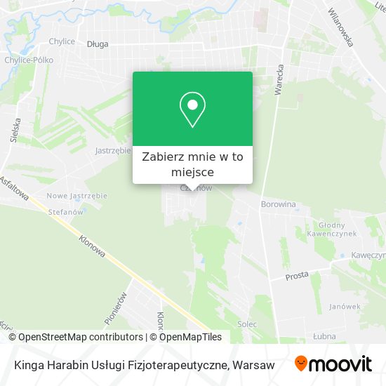 Mapa Kinga Harabin Usługi Fizjoterapeutyczne