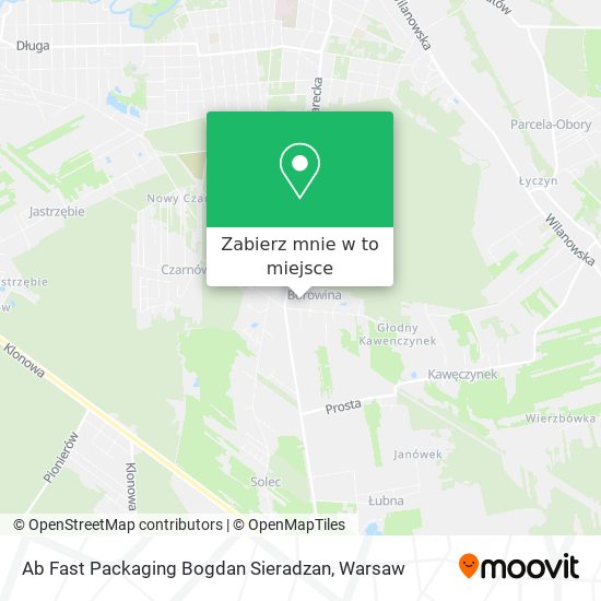 Mapa Ab Fast Packaging Bogdan Sieradzan