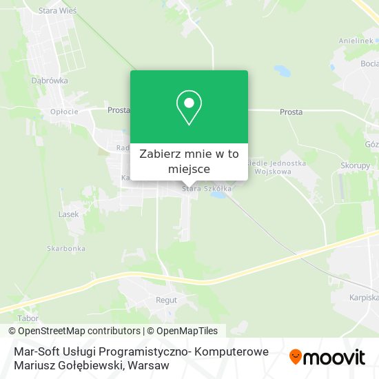 Mapa Mar-Soft Usługi Programistyczno- Komputerowe Mariusz Gołębiewski