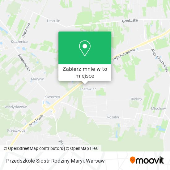 Mapa Przedszkole Sióstr Rodziny Maryi