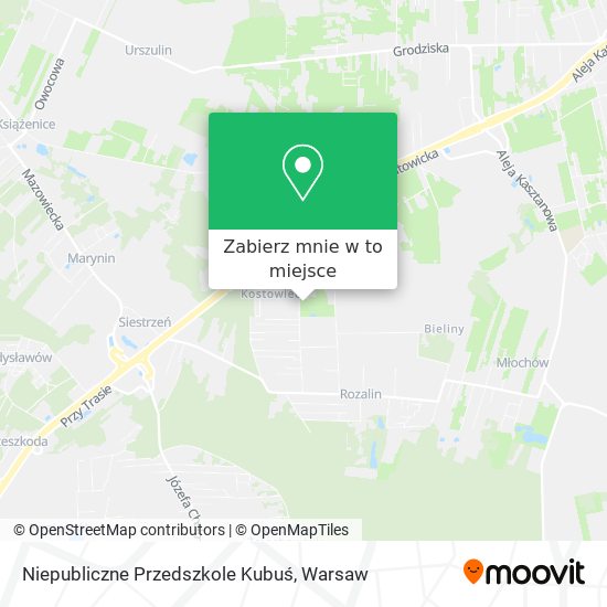 Mapa Niepubliczne Przedszkole Kubuś