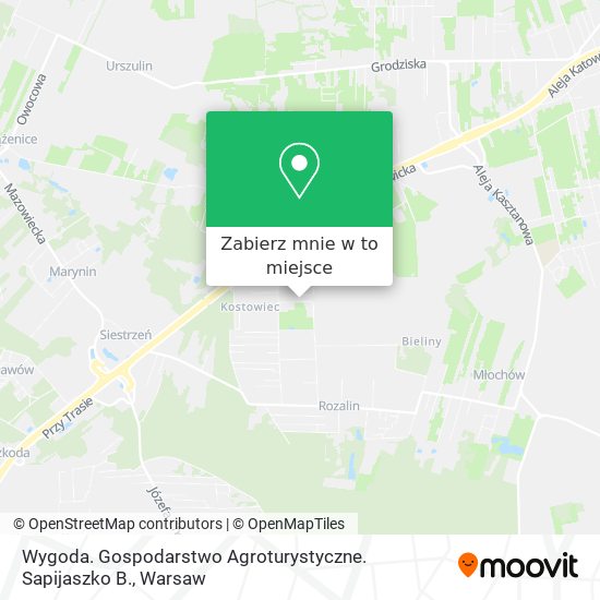 Mapa Wygoda. Gospodarstwo Agroturystyczne. Sapijaszko B.