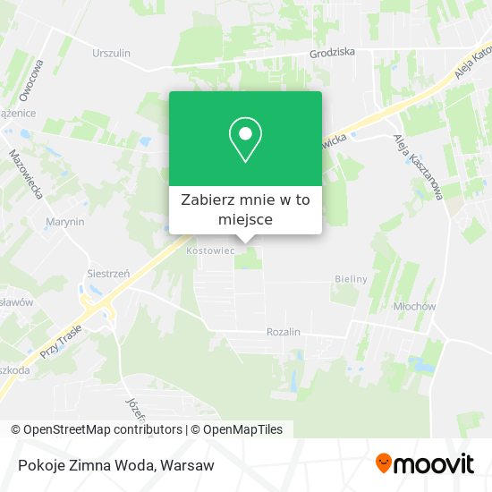 Mapa Pokoje Zimna Woda