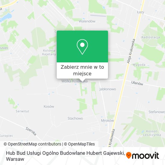 Mapa Hub Bud Usługi Ogólno Budowlane Hubert Gajewski