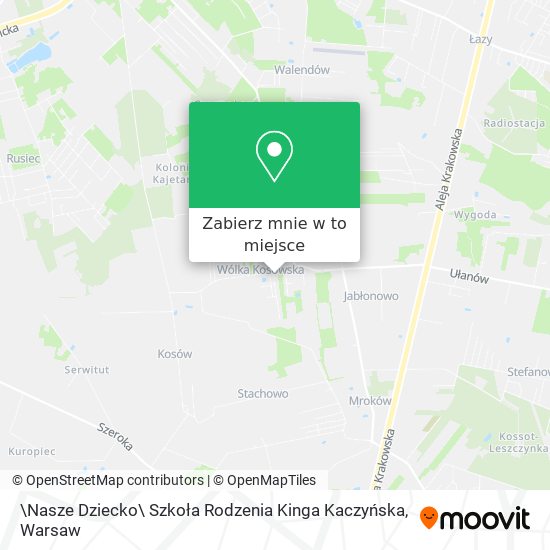 Mapa \Nasze Dziecko\ Szkoła Rodzenia Kinga Kaczyńska