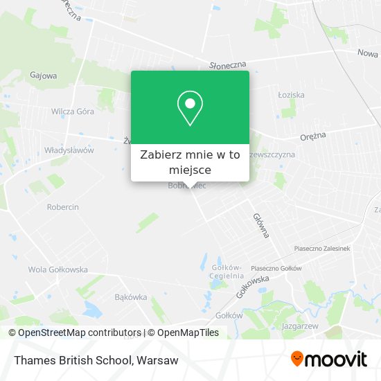 Mapa Thames British School