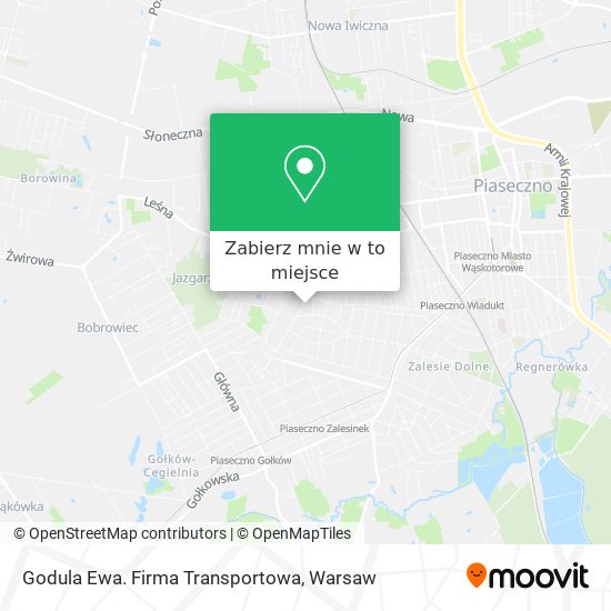Mapa Godula Ewa. Firma Transportowa