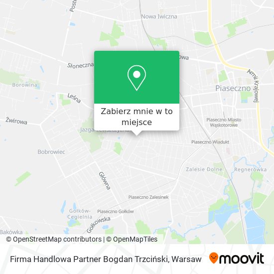 Mapa Firma Handlowa Partner Bogdan Trzciński