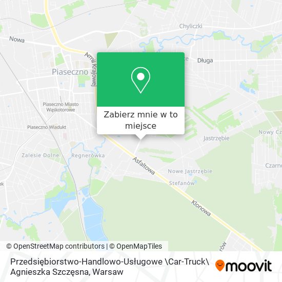 Mapa Przedsiębiorstwo-Handlowo-Usługowe \Car-Truck\ Agnieszka Szczęsna