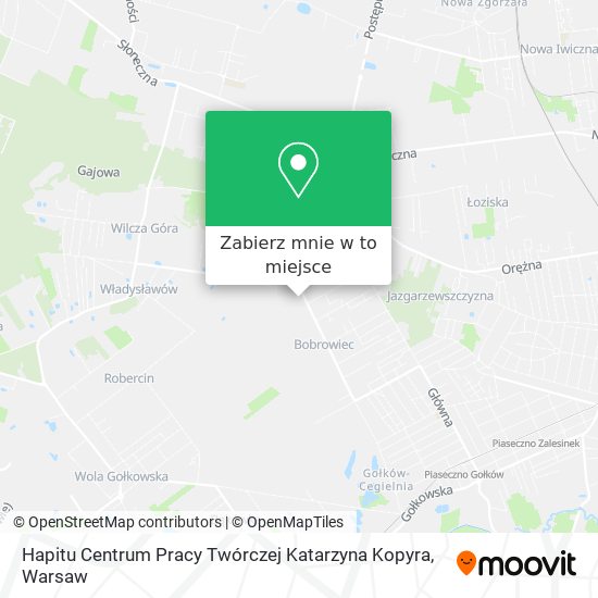 Mapa Hapitu Centrum Pracy Twórczej Katarzyna Kopyra