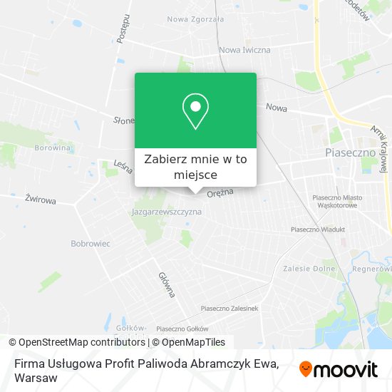 Mapa Firma Usługowa Profit Paliwoda Abramczyk Ewa