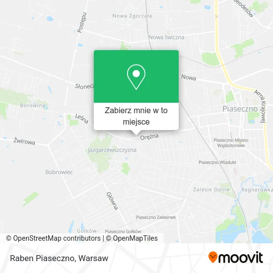 Mapa Raben Piaseczno