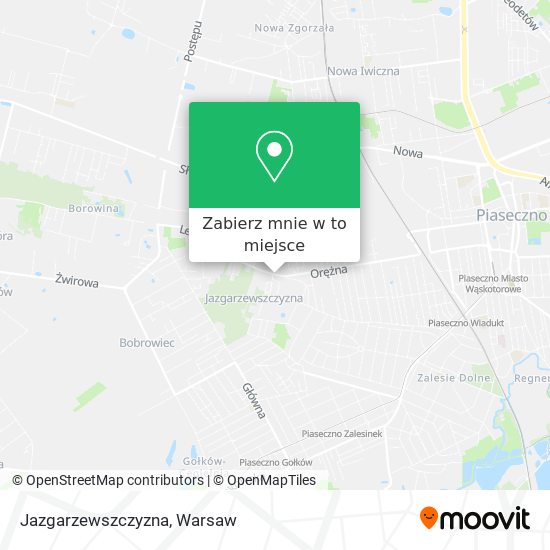 Mapa Jazgarzewszczyzna