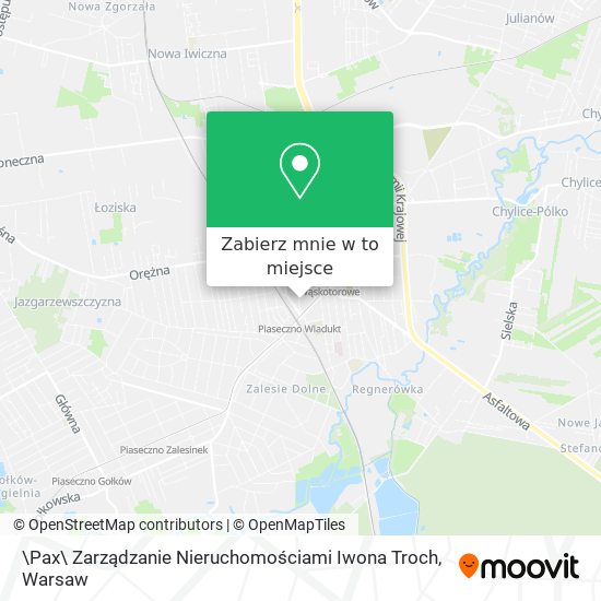 Mapa \Pax\ Zarządzanie Nieruchomościami Iwona Troch