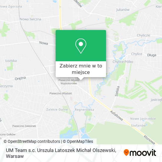 Mapa UM Team s.c. Urszula Latoszek Michał Olszewski