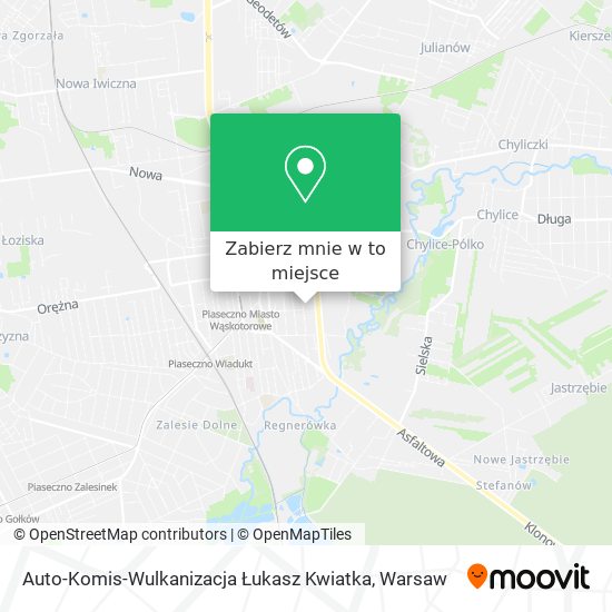 Mapa Auto-Komis-Wulkanizacja Łukasz Kwiatka