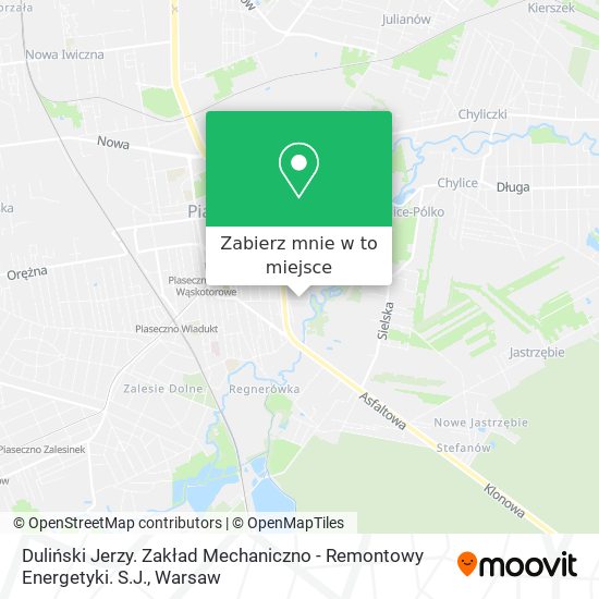 Mapa Duliński Jerzy. Zakład Mechaniczno - Remontowy Energetyki. S.J.