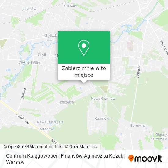 Mapa Centrum Księgowości i Finansów Agnieszka Kozak