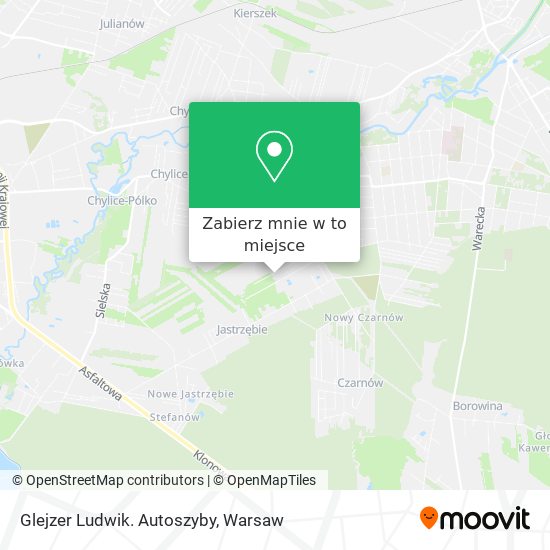 Mapa Glejzer Ludwik. Autoszyby