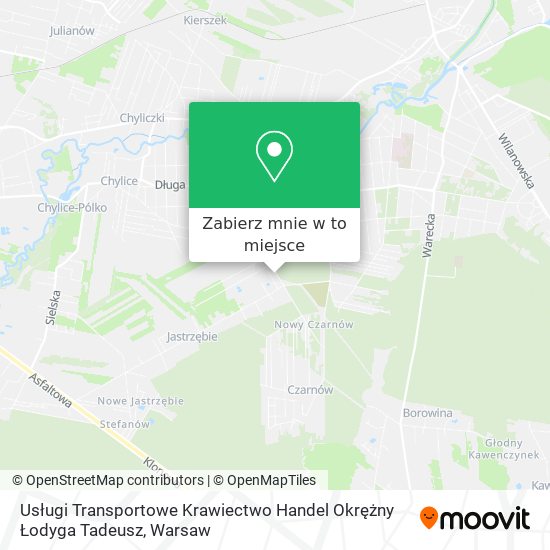 Mapa Usługi Transportowe Krawiectwo Handel Okrężny Łodyga Tadeusz