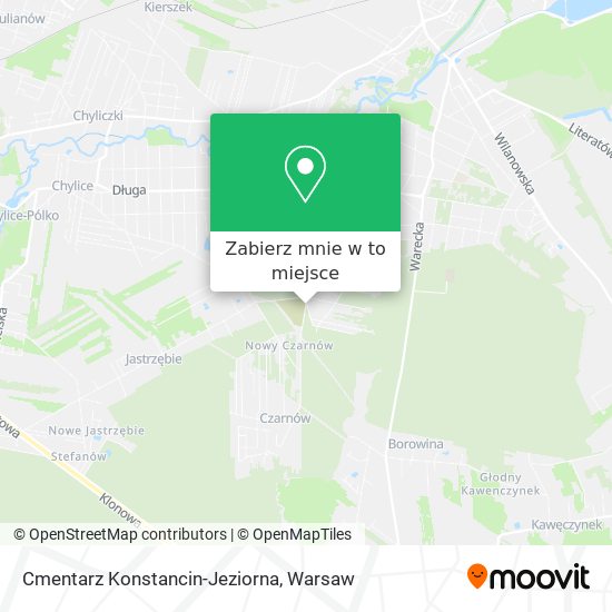 Mapa Cmentarz Konstancin-Jeziorna