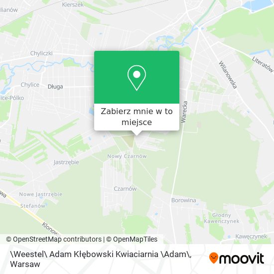 Mapa \Weestel\ Adam Kłębowski Kwiaciarnia \Adam\