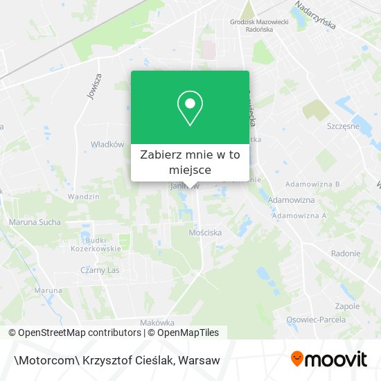 Mapa \Motorcom\ Krzysztof Cieślak