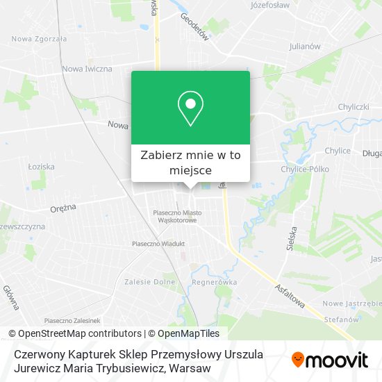 Mapa Czerwony Kapturek Sklep Przemysłowy Urszula Jurewicz Maria Trybusiewicz