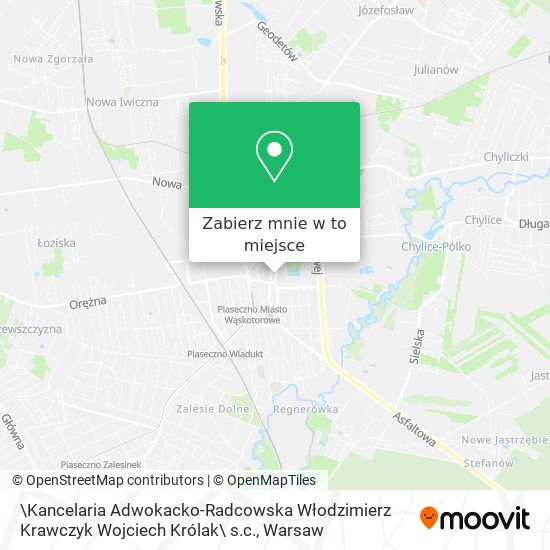 Mapa \Kancelaria Adwokacko-Radcowska Włodzimierz Krawczyk Wojciech Królak\ s.c.