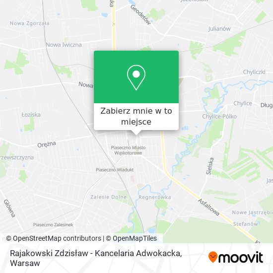 Mapa Rajakowski Zdzisław - Kancelaria Adwokacka