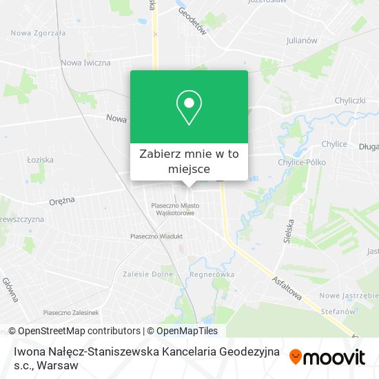 Mapa Iwona Nałęcz-Staniszewska Kancelaria Geodezyjna s.c.