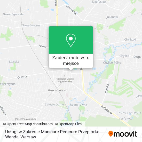 Mapa Usługi w Zakresie Manicure Pedicure Przepiórka Wanda