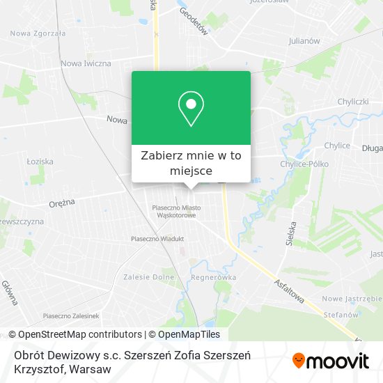 Mapa Obrót Dewizowy s.c. Szerszeń Zofia Szerszeń Krzysztof