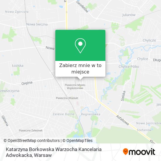 Mapa Katarzyna Borkowska Warzocha Kancelaria Adwokacka