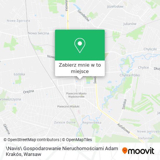 Mapa \Navis\ Gospodarowanie Nieruchomościami Adam Krakós