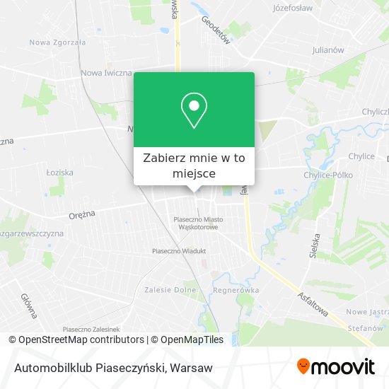 Mapa Automobilklub Piaseczyński