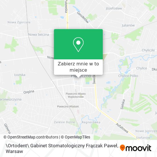 Mapa \Ortodent\ Gabinet Stomatologiczny Frączak Paweł