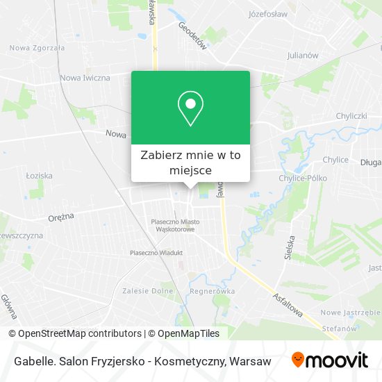 Mapa Gabelle. Salon Fryzjersko - Kosmetyczny