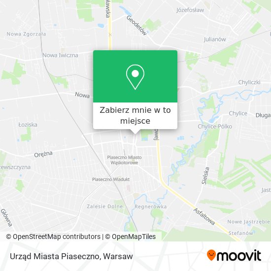 Mapa Urząd Miasta Piaseczno