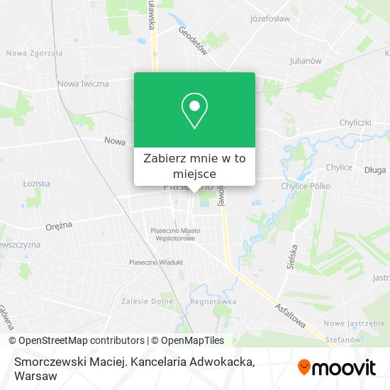 Mapa Smorczewski Maciej. Kancelaria Adwokacka