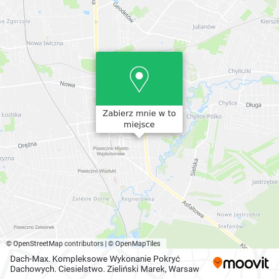 Mapa Dach-Max. Kompleksowe Wykonanie Pokryć Dachowych. Ciesielstwo. Zieliński Marek