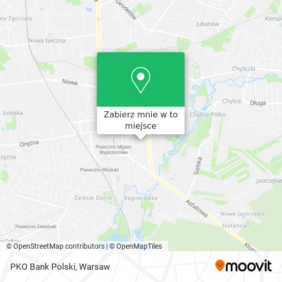 Mapa PKO Bank Polski