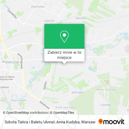 Mapa Szkoła Tańca i Baletu \Anna\ Anna Kudyba