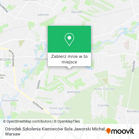 Mapa Ośrodek Szkolenia Kierowców Sola Jaworski Michał