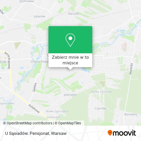 Mapa U Sąsiadów. Pensjonat